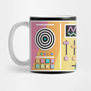 Rainbow DJ digital turntables Mug